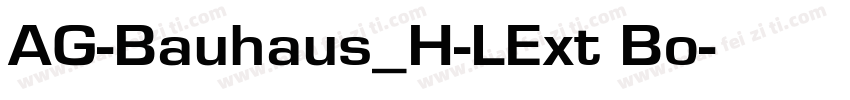 AG-Bauhaus_H-LExt Bo字体转换